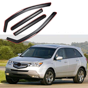 Se adapta a Acura MDX 2007-2013, viseras para ventanas con ventilación en el canal, protectores contra la lluvia, el sol y el viento, deflectores de sombra 