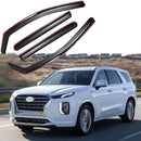 Para Hyundai Palisade 2019-2022, viseras para ventanas con ventilación en el canal, protectores contra la lluvia, el sol y el viento, deflectores de sombra -1