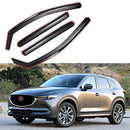 Fit 2017-2024 Mazda CX5 In-Channel Vent Window Visors Rain Sun Wind Guards Shade Deflectors-1