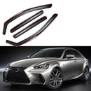 Fit 2014-2020 Lexus IS250 IS200T IS300 In-Channel Vent Window Visors Rain Sun Wind Guards Shade Deflectors-1