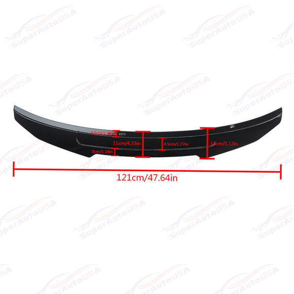 Se adapta al alerón de maletero estilo PSM negro brillante BMW G22 430i M440i M4 2021+ 