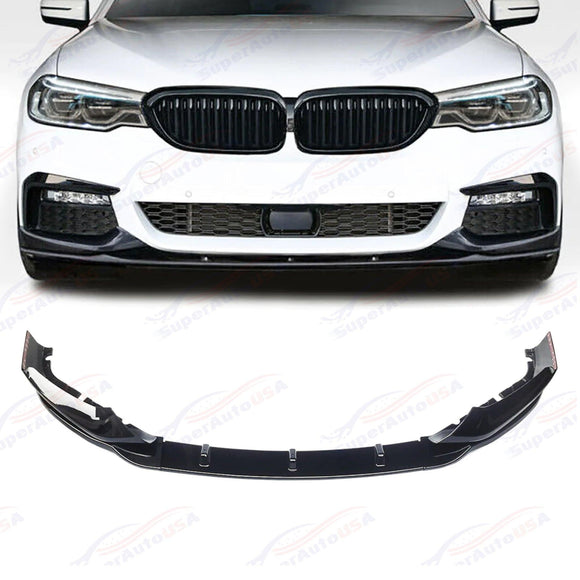 For BMW 5 Series G30 2017-2020 MP Style Front Bumper Spoiler Lip Carbon Fiber