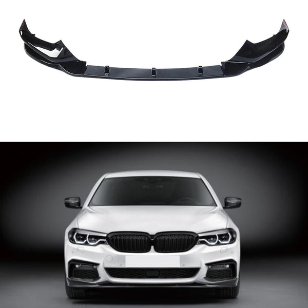For BMW 5 Series G30 2017-2020 MP Style Front Bumper Spoiler Lip Carbon Fiber
