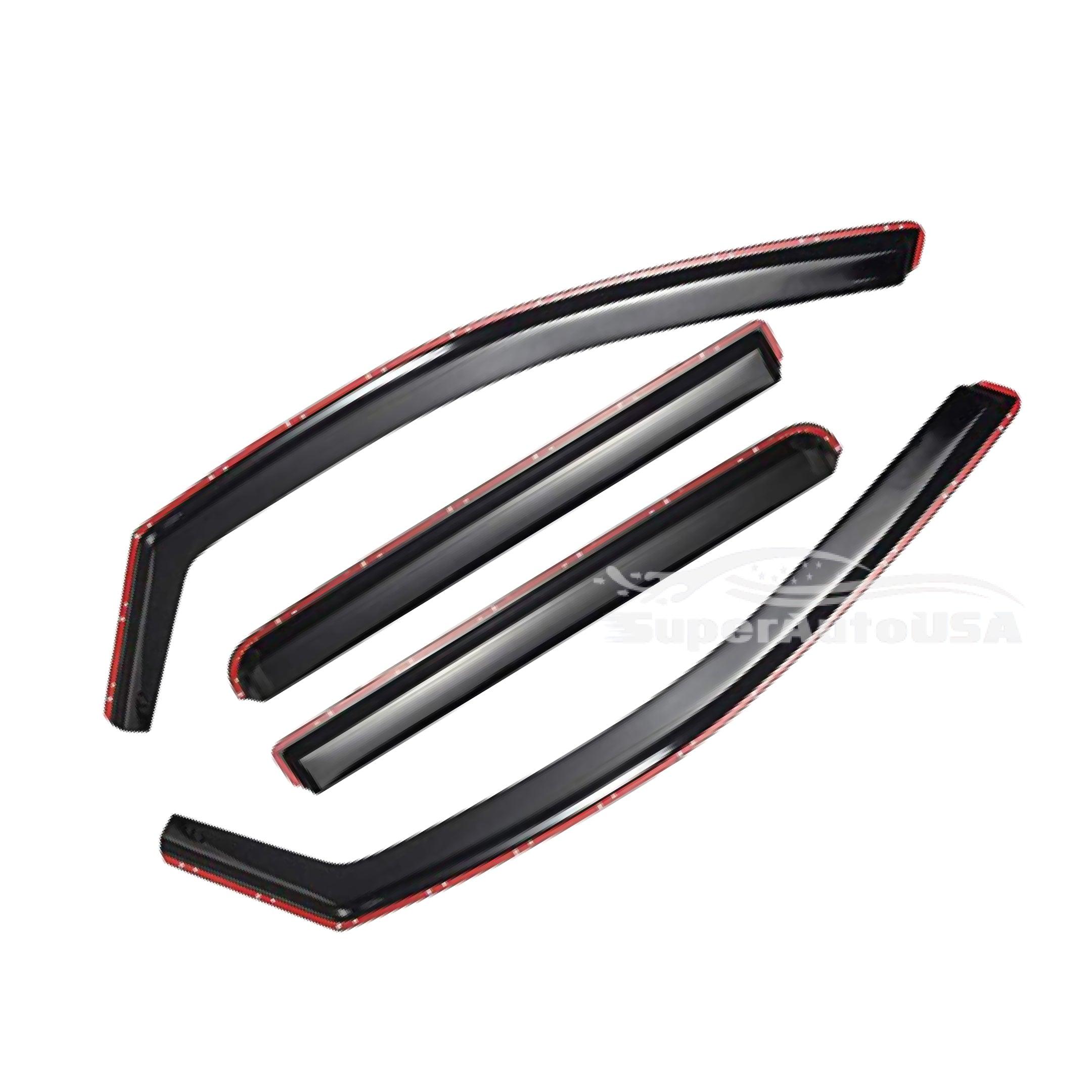 WeatherTech Side Window Deflectors For 2021-2023 Nissan Rogue - Dark Tint Rain Guards