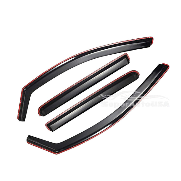 For Kia Forte 2019-2022 In-Channel Vent Window Visors Rain Sun Wind Guards Shade Deflectors