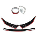For K5 2021 2022 2023 Performance Style Front Bumper Lip Spoiler (Gloss Black with Red Trim)-6