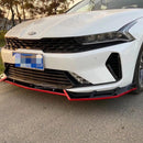 For K5 2021 2022 2023 Performance Style Front Bumper Lip Spoiler (Gloss Black with Red Trim)-4