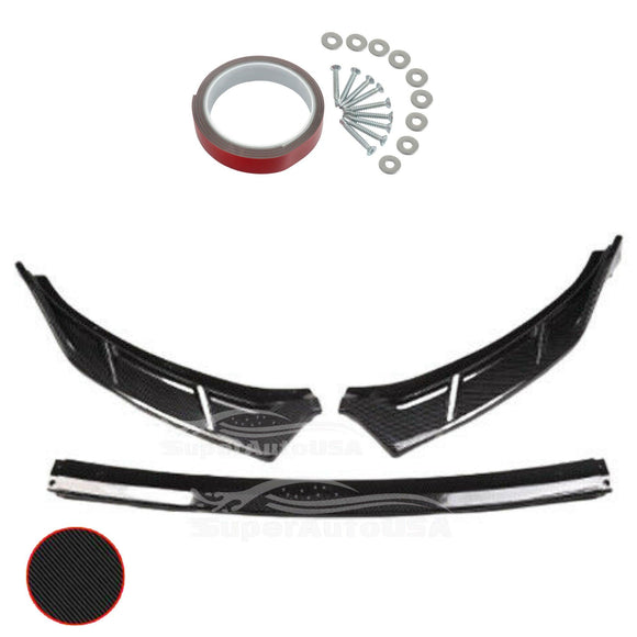 For K5 2021 2022 2023 Performance Style Front Bumper Lip Spoiler (Carbon Fiber Print)