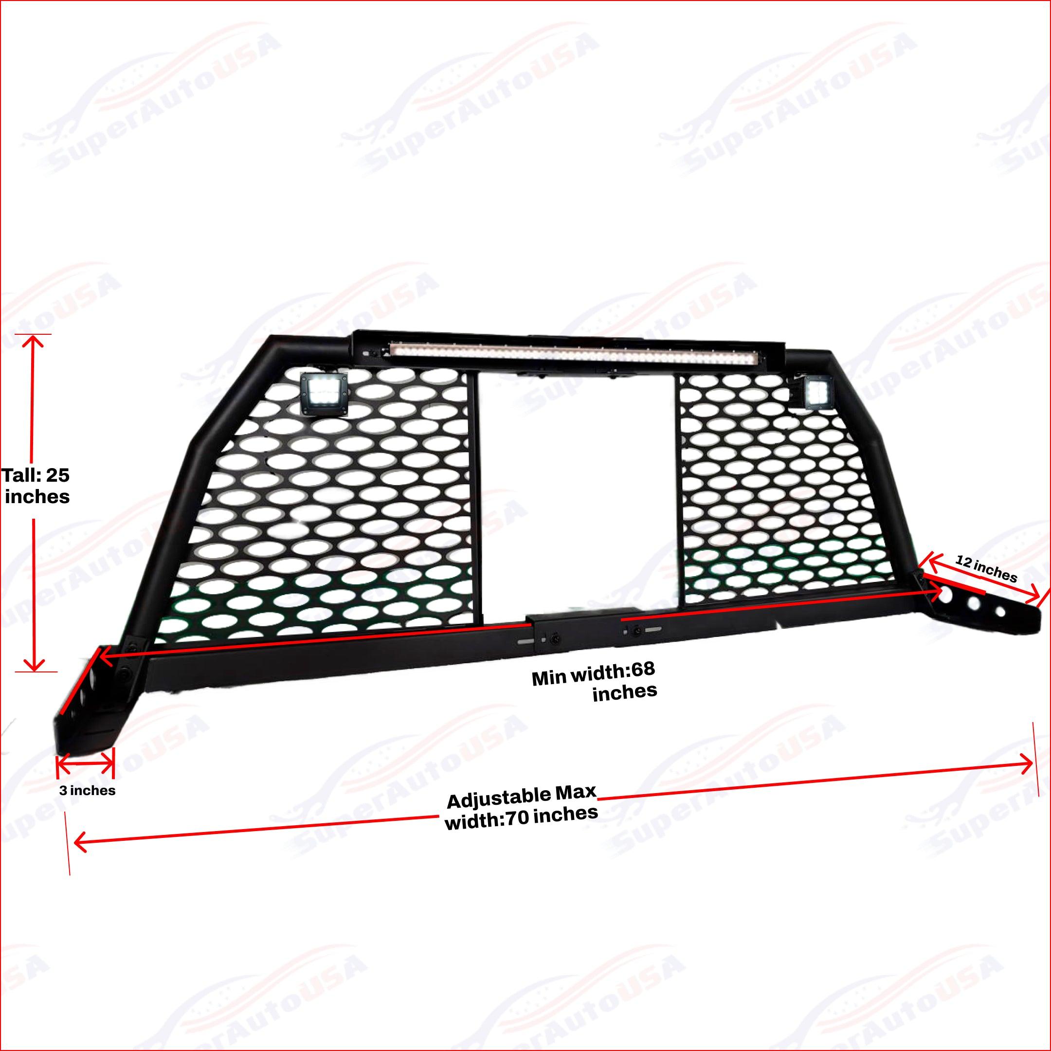 For Nissan Titan LED Light Bar Roll Bar Headache Chase Rack | SuperAutoUSA