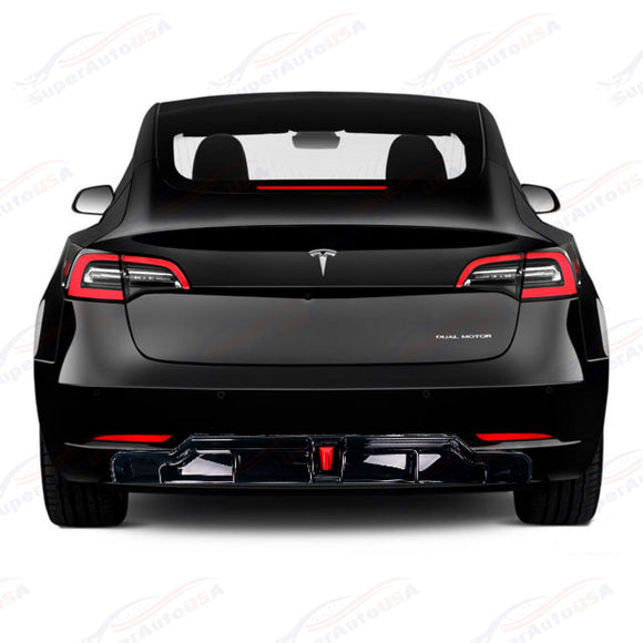 Rear Diffuser - LED Light Fits Tesla Model 3 Performance 2017-2024