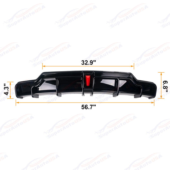 Rear Diffuser - LED Light Fits Tesla Model 3 Performance 2017-2024