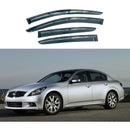 Fit 2007-2015 INFINITI G25 G35 G37 Q40 Carbon Fiber Trim Style Vent Window Visors Rain Sun Wind Guards Shade Deflectors-1