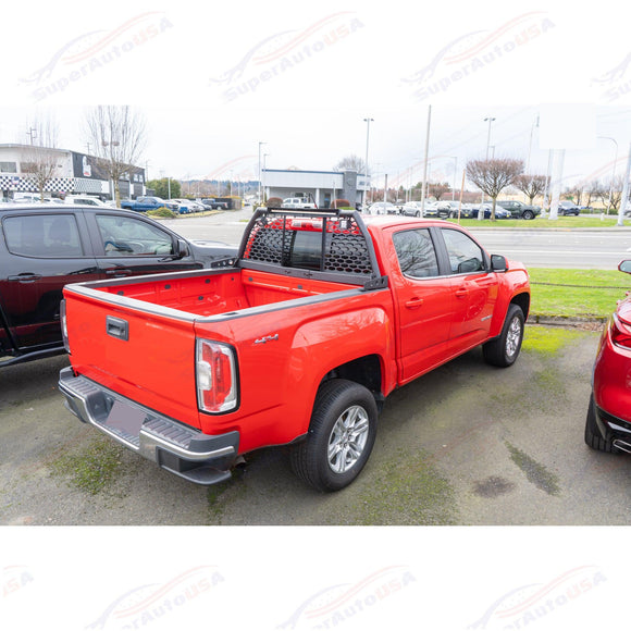 For GMC Sierra Truck & LED Light Bar Steel Black Roll Bar Headache Chase Rack