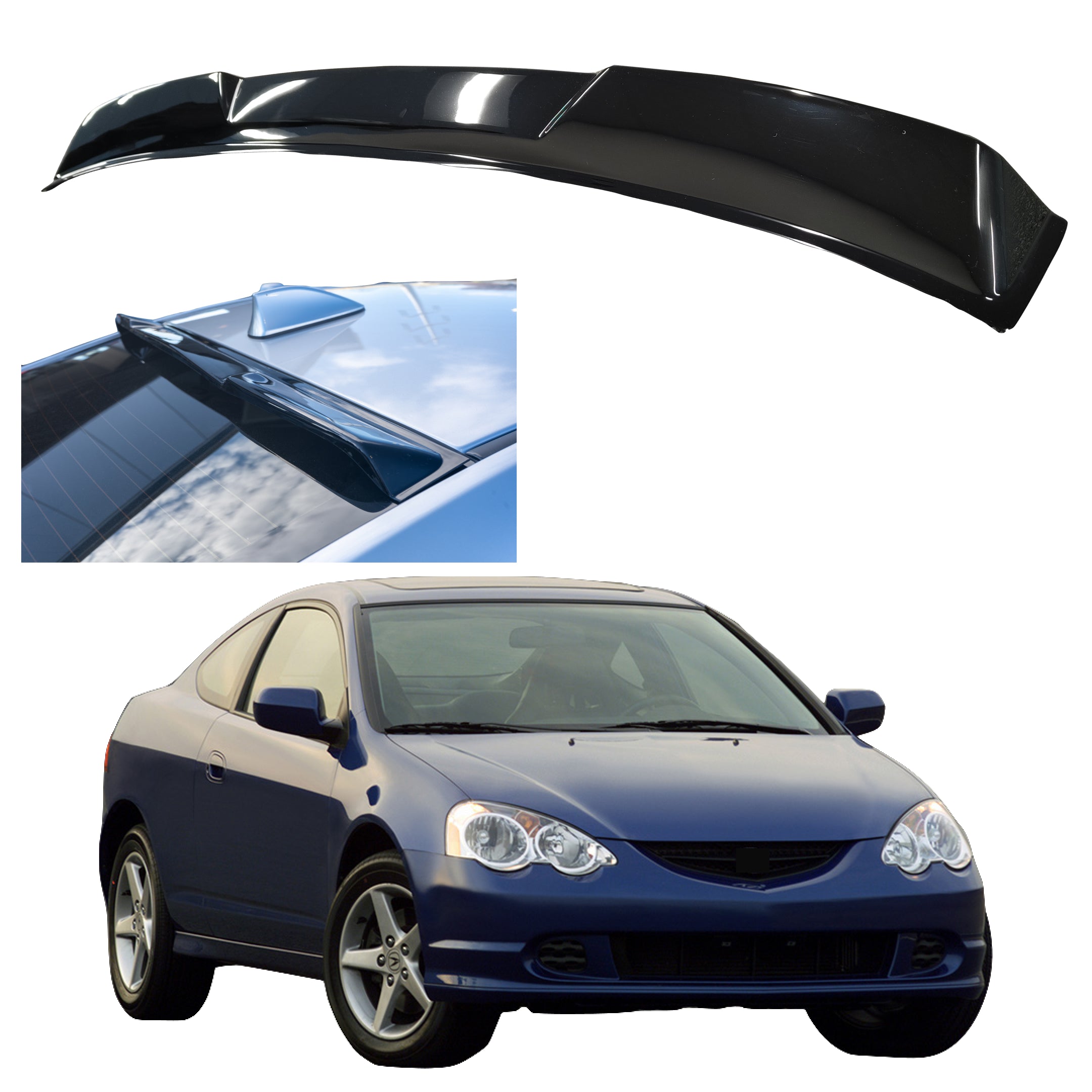 Rear Roof Spoiler - V Style | Fits Acura RSX  (2002-06)