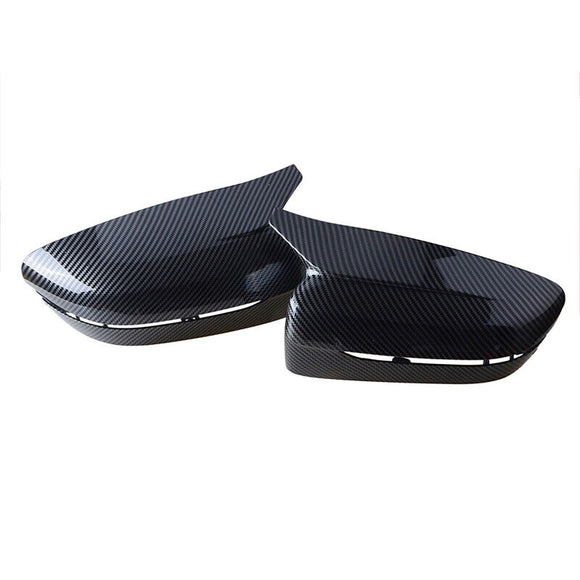 For 17-22 BMW G30 G20 G22 G11 G12 M Style Carbon Print Side Mirror Cover Caps