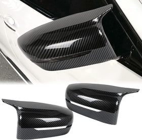 For 17-22 BMW G30 G20 G22 G11 G12 M Style Carbon Print Side Mirror Cover Caps