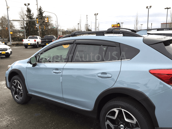 Fit 2008-2014 Subaru WRX STI Impreza Out-Channel Vent Window Visors Rain Sun Wind Guards Shade Deflectors