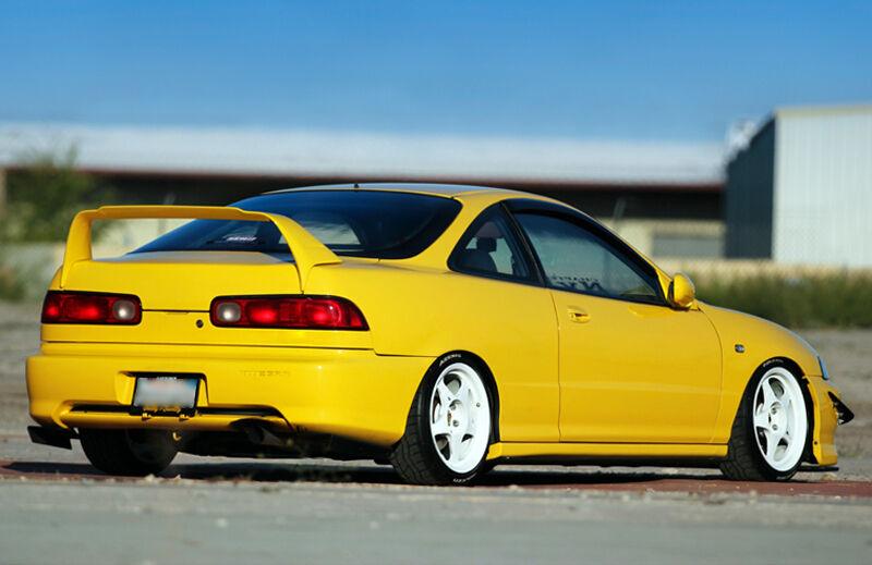 Rear Spoiler + Black Emblem Pair | For Acura Integra 3dr MUGEN Style ...