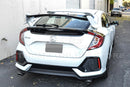 Fit 2016-2021 Honda Civic Hatchback Type-R Style Primer Black Rear Lid Wing Spoiler (Primer Black)-2