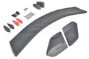 Fit 2016-2021 Honda Civic Hatchback Type-R Style Primer Black Rear Lid Wing Spoiler (Primer Black)-8