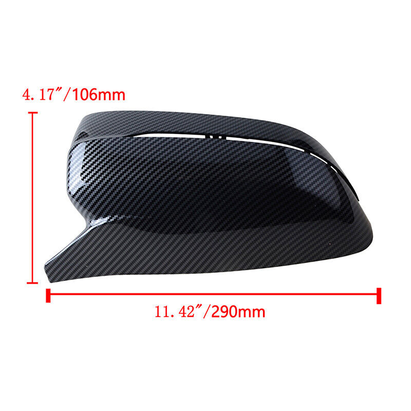 For 17-22 BMW G30 G20 G22 G11 G12 M Style Carbon Print Side Mirror Cover Caps - 0