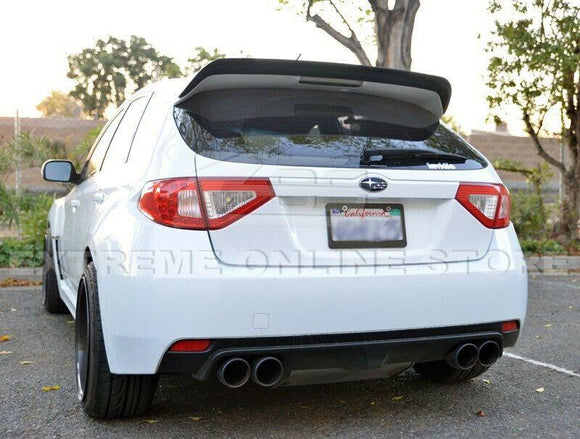 For 2008-2014 Subaru WRX & STI Add-On Rear Roof Wing Spoiler Gurney Flap Extension