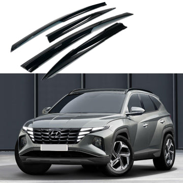 Para Hyundai Tucson 2019-2021, viseras para ventanas con ventilación estilo Mugen 3D, protectores contra la lluvia, el sol y el viento, deflectores de sombra 