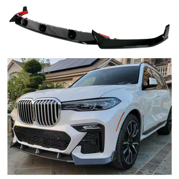 Parachoques delantero estilo competición de alto rendimiento en negro brillante para BMW X7 2019-2022 