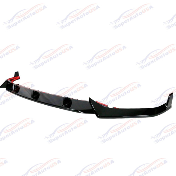 For 2019-2022 BMW X7 Gloss Black Competition Performance Style Front Bumper Lip