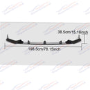 For 2019-2022 BMW X7 Gloss Black Competition Performance Style Front Bumper Lip-7